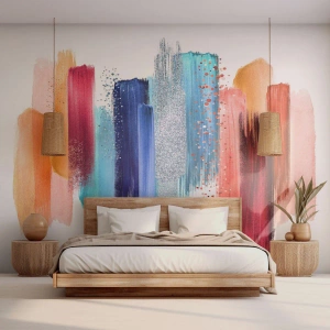 Photo Wallpaper Premium Sand - Up and Down - Abstraction, Piece, Modern Art - 450x315 cm