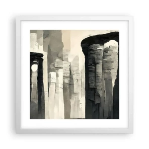 Poster in white frmae - Majesty of Antiquity - 40x40 cm