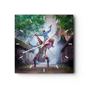 Wall clock - Clock on glass - Lethally Beautiful Dance - 30x30 cm