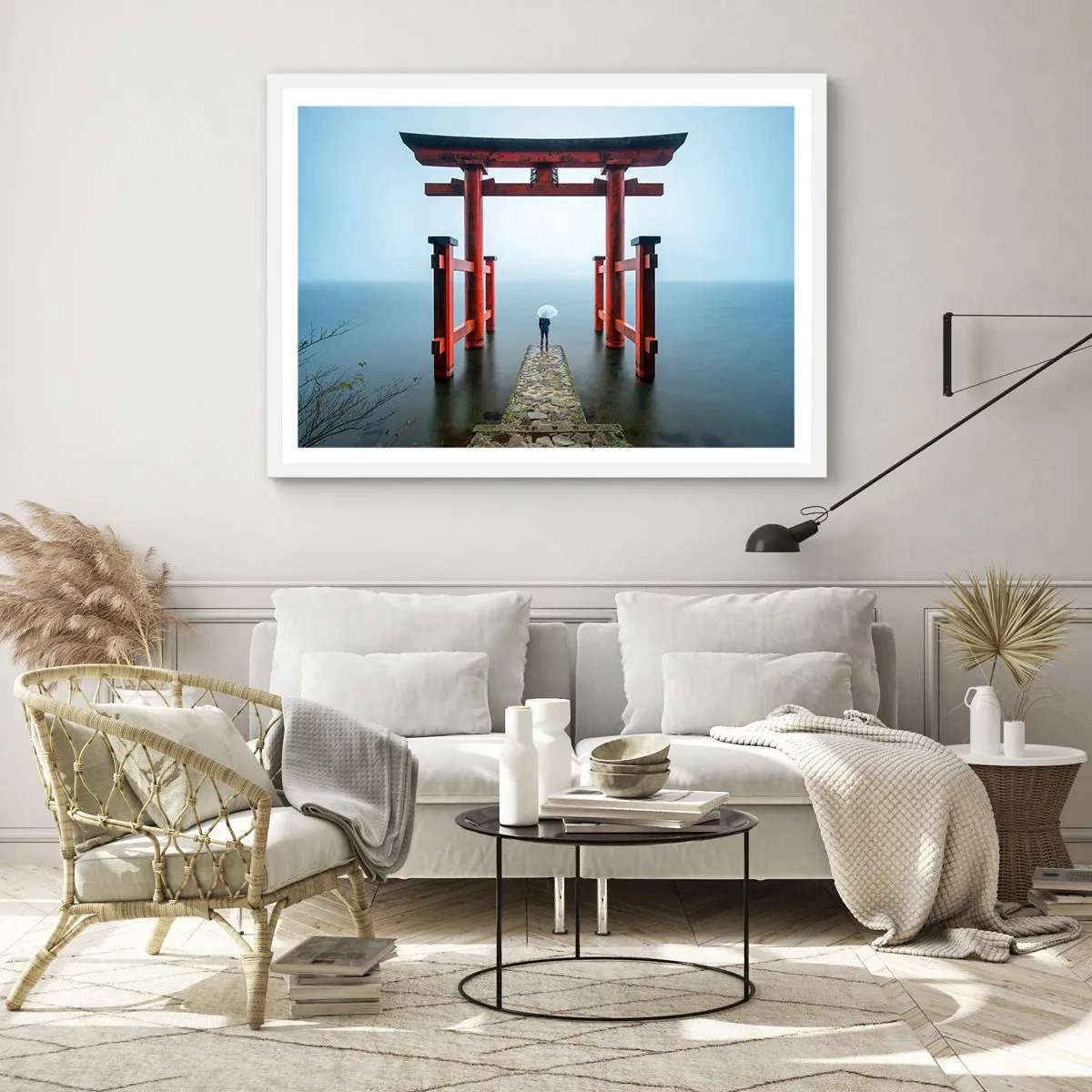 Poster in white frmae - Japanese Musings - 70x50 cm