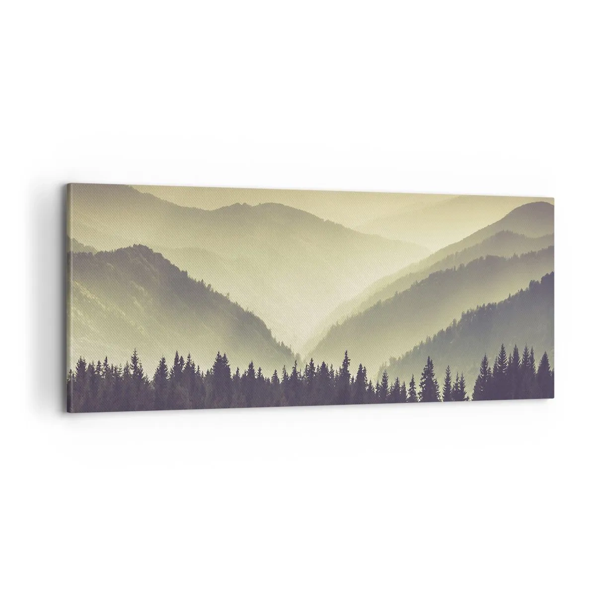 Canvas picture - In a Faraway Land, Past the Mountains - 100x40 cm