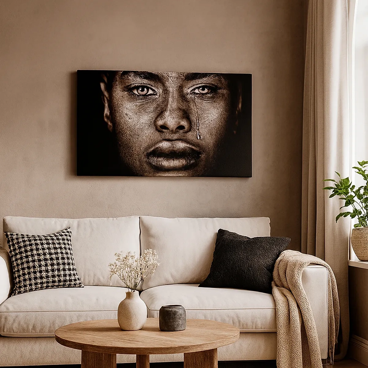 Canvas picture - One Tear - 30x30 cm