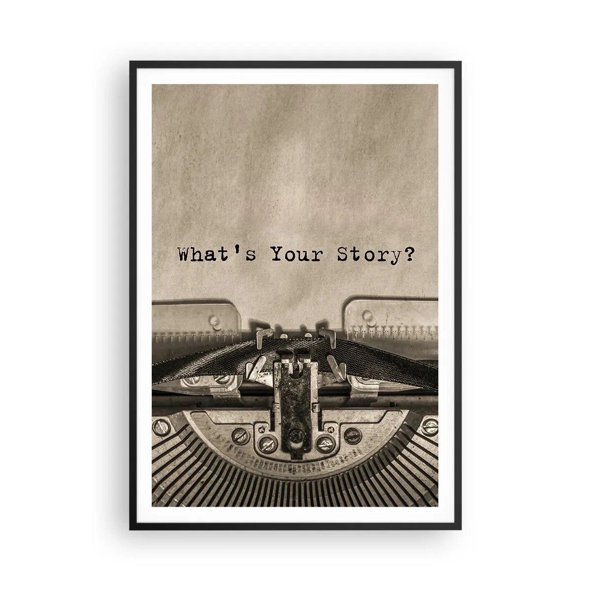 Poster in black frame - Tell Me  - 70x100 cm