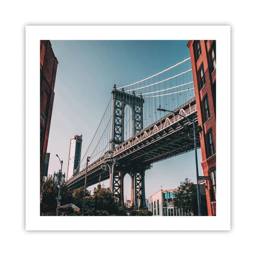 Poster - Over the City Waves - 50x50 cm