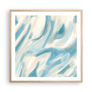 Poster in light oak frame - Whiffs of Spring - 60x60 cm