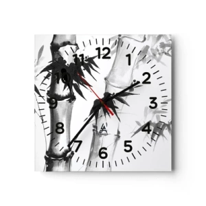Wall clock - Clock on glass - Close-up to the Orient - 30x30 cm
