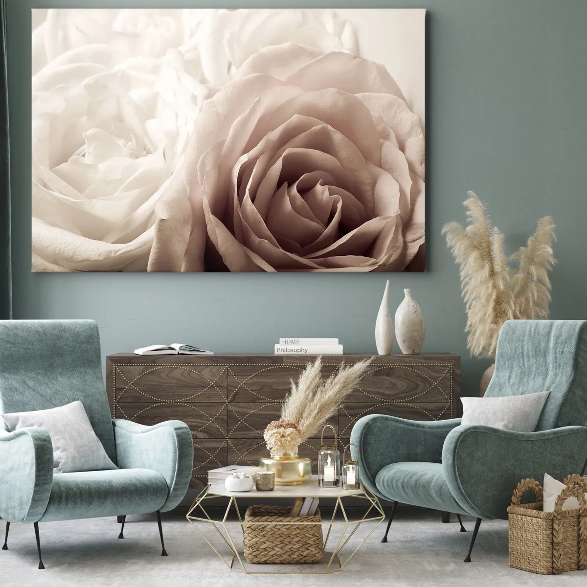 Canvas picture - In the Heart of a Rose - 120x80 cm