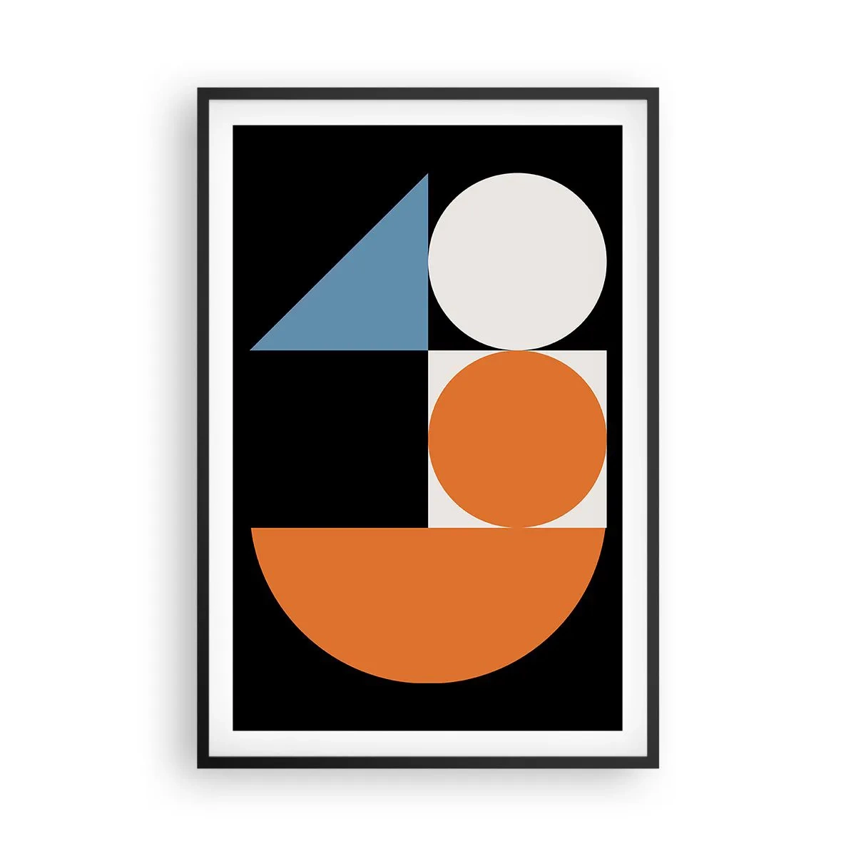 Poster in black frame - Figure System - 61x91 cm