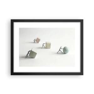 Poster in black frame - That's Life - 40x30 cm