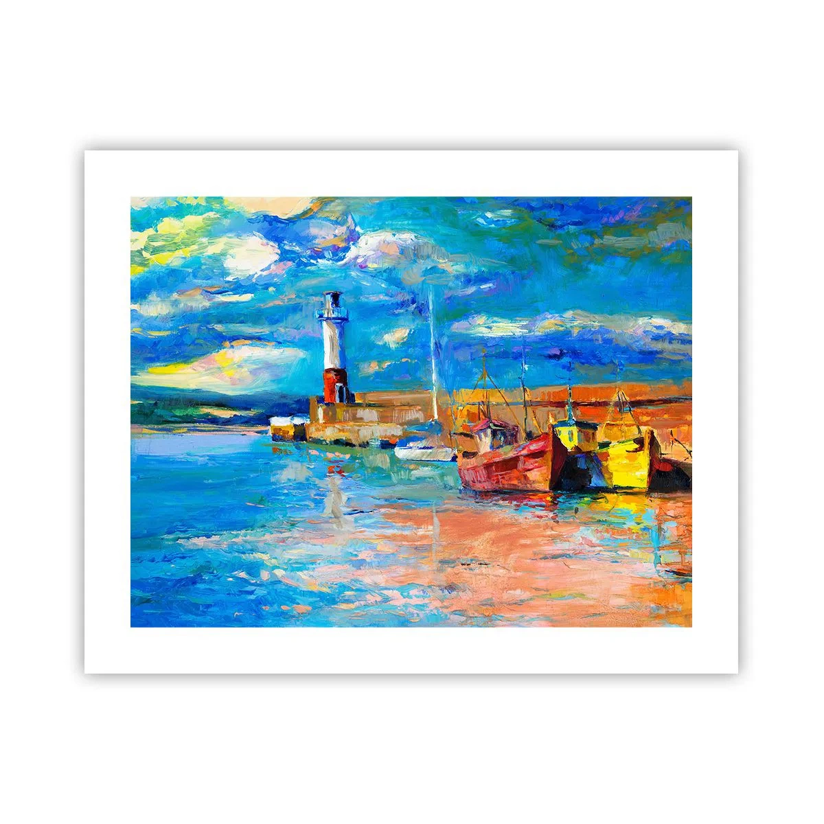 Poster - Afternoon in a Rainbow Bay - 50x40 cm