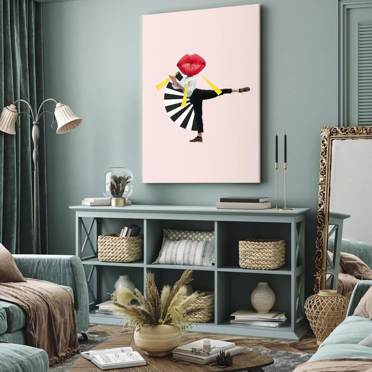 Canvas picture - Surrealistic Pop-Art. - 45x80 cm