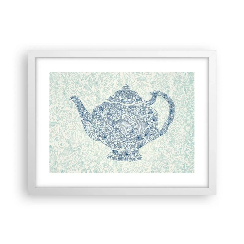 Poster in white frmae - Charm of Tea - 40x30 cm