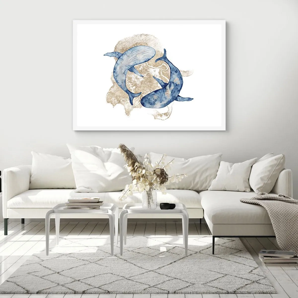 Poster in white frmae - Frendship or Love? - 91x61 cm