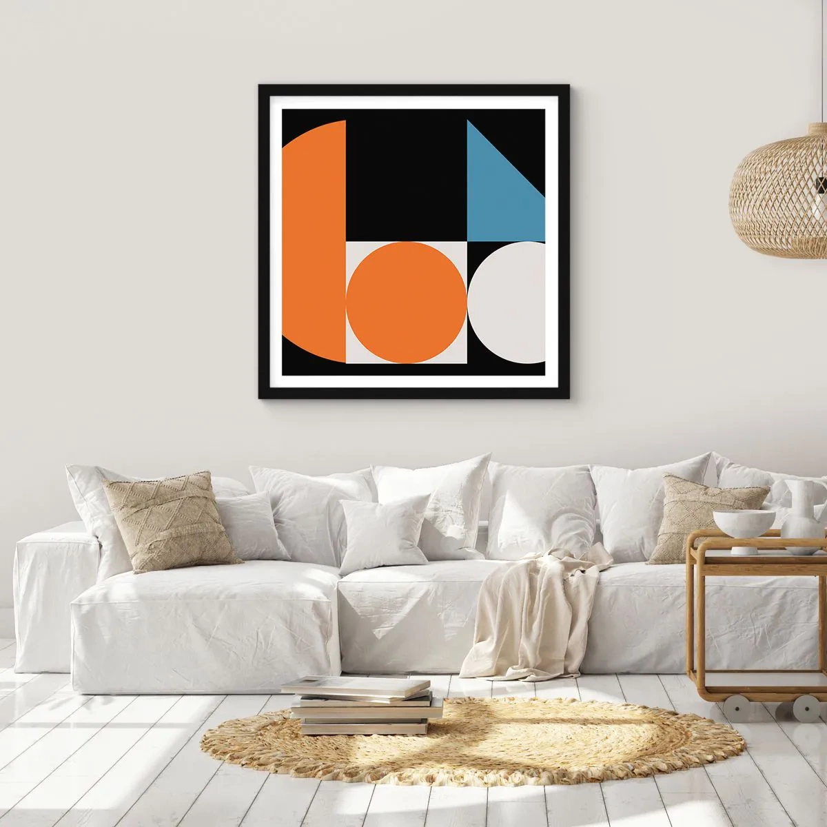 Poster in black frame - Figure System - 60x60 cm