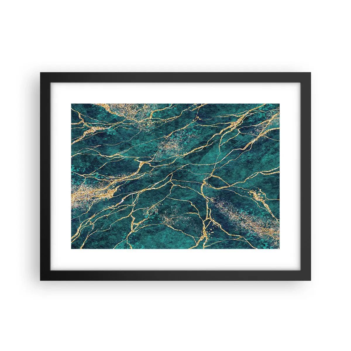 Poster in black frame - Gold Vein - 40x30 cm