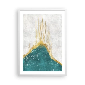 Poster in white frmae - Golden Tide - 50x70 cm