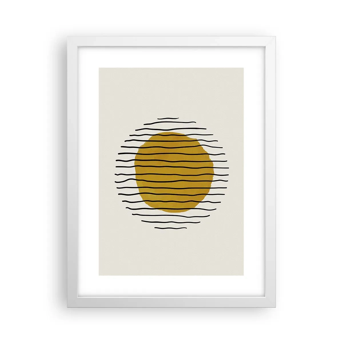 Poster in white frmae - Abstract Shivering from Heat - 30x40 cm