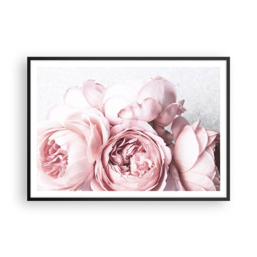 Poster in black frame - for the Romantics - 100x70 cm