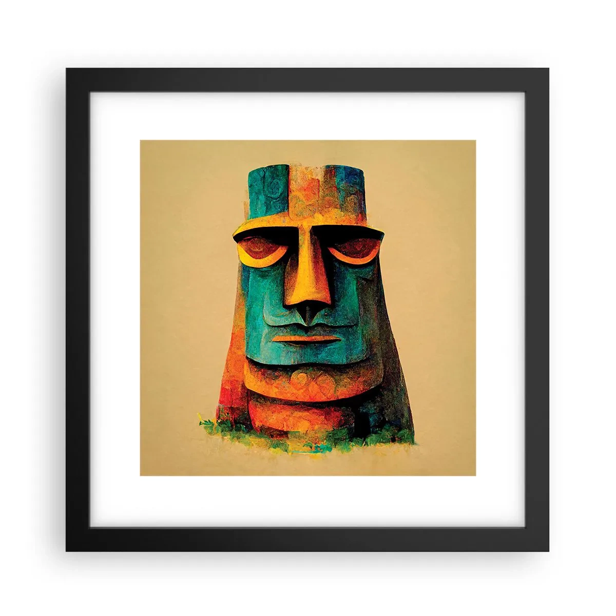 Poster in black frame - Statuesque but Friendly - 30x30 cm