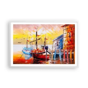 Poster in white frmae - Happy Comeback - 91x61 cm