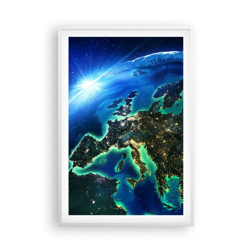 Poster in white frmae - Sparkling Europe - 61x91 cm