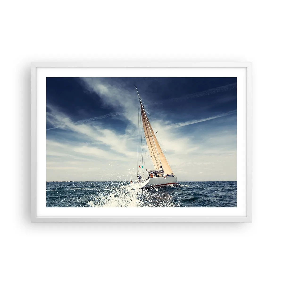 Poster in white frmae - They Won't Catch Us - 70x50 cm