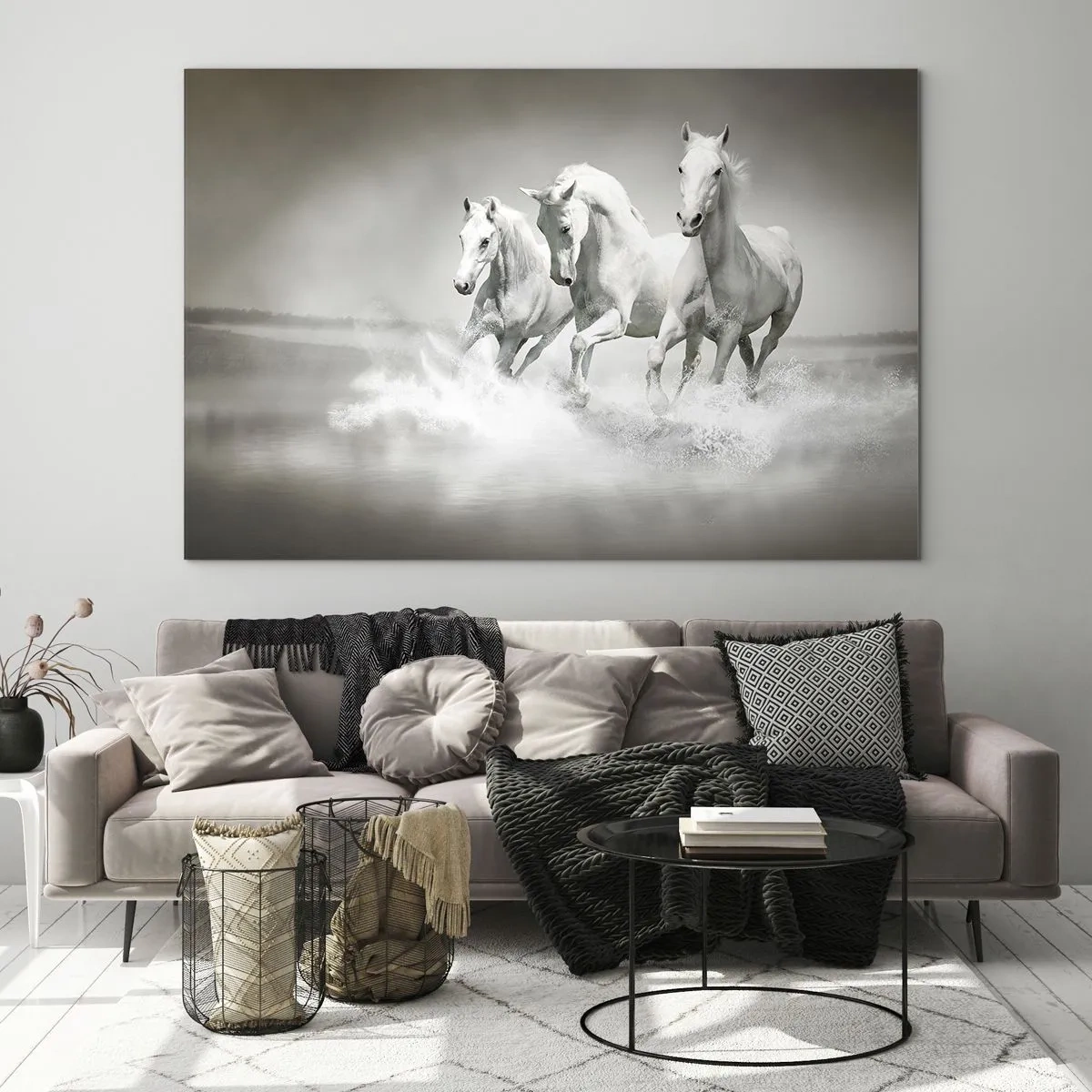 Glass picture - White Madness - 100x70 cm
