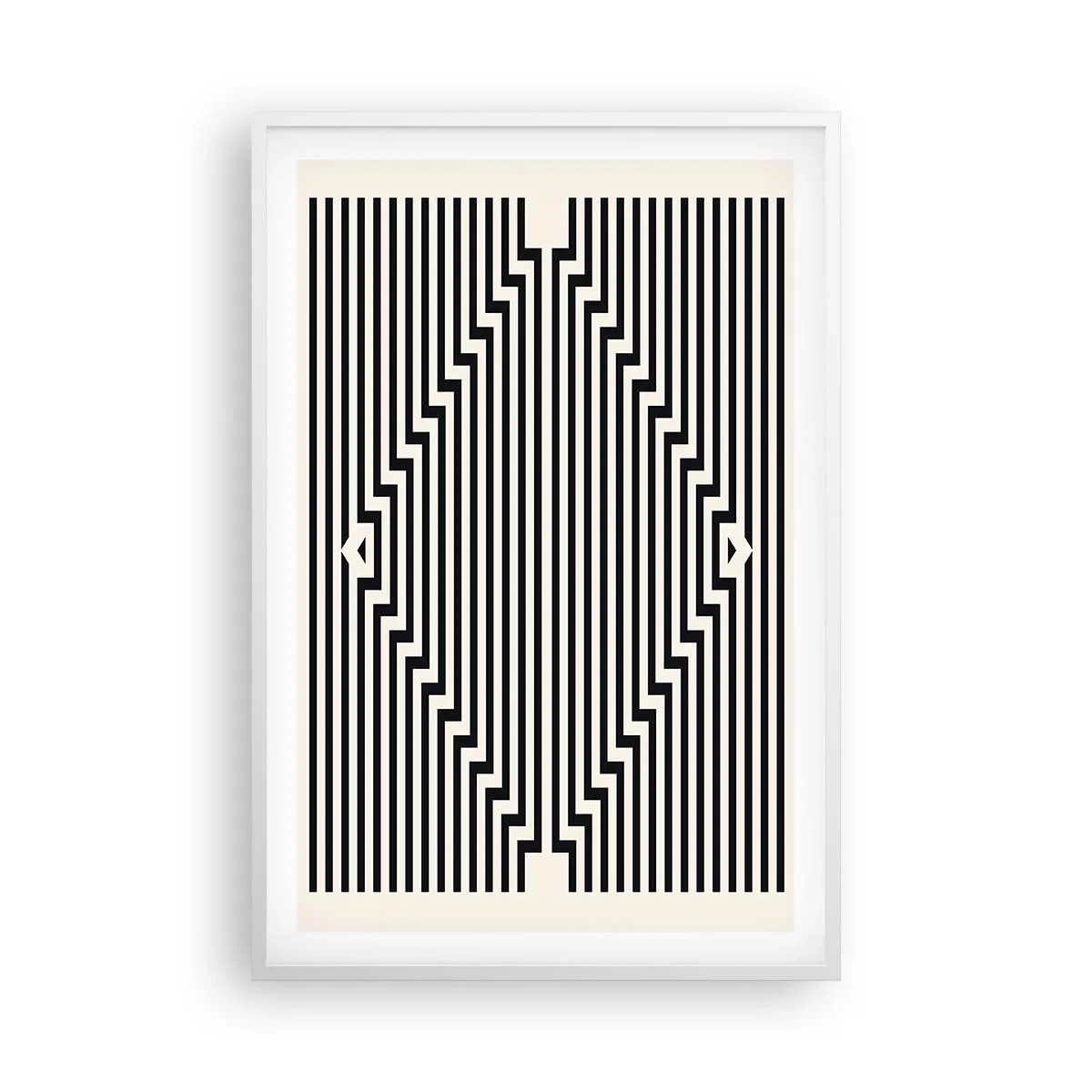 Poster in white frmae - Geometrical Illusion - 61x91 cm