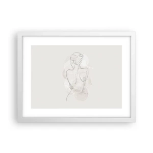 Poster in white frmae - Like a Sensitive Instrument - 40x30 cm