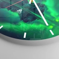 Clock face with lines