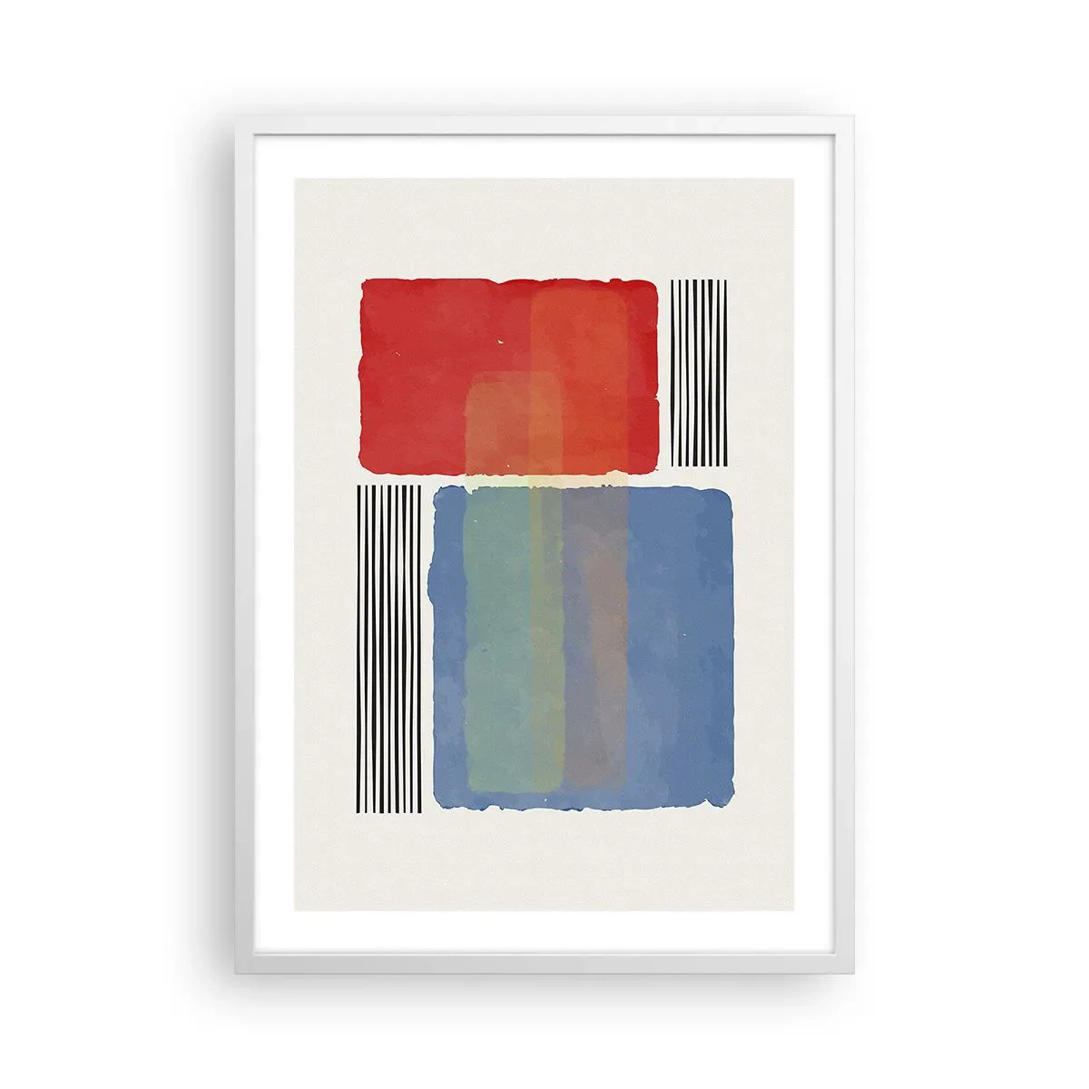 Poster in white frmae - Spirit and Letter of Geometry - 50x70 cm