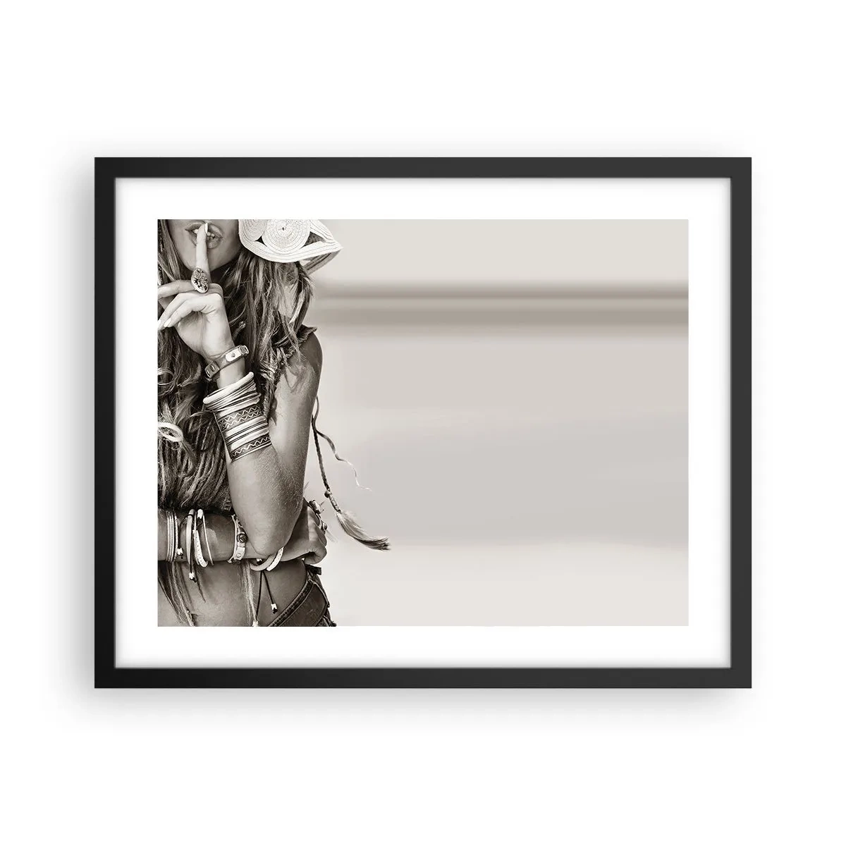 Poster in black frame - Like a Girl - 50x40 cm