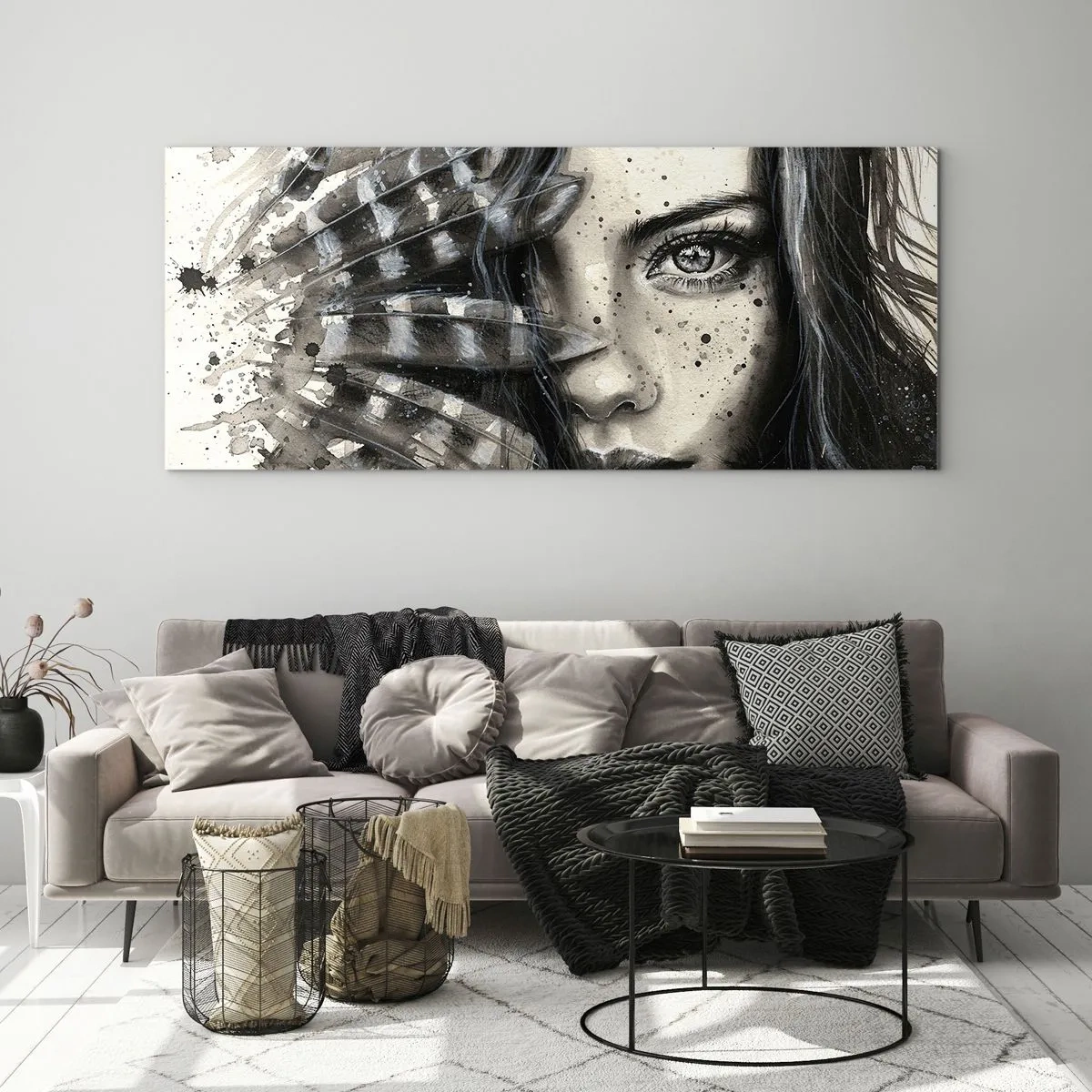 Glass picture - Wild Beauty - 90x30 cm