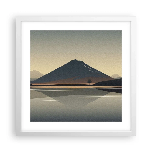 Poster in white frmae - Mirror Image - 40x40 cm