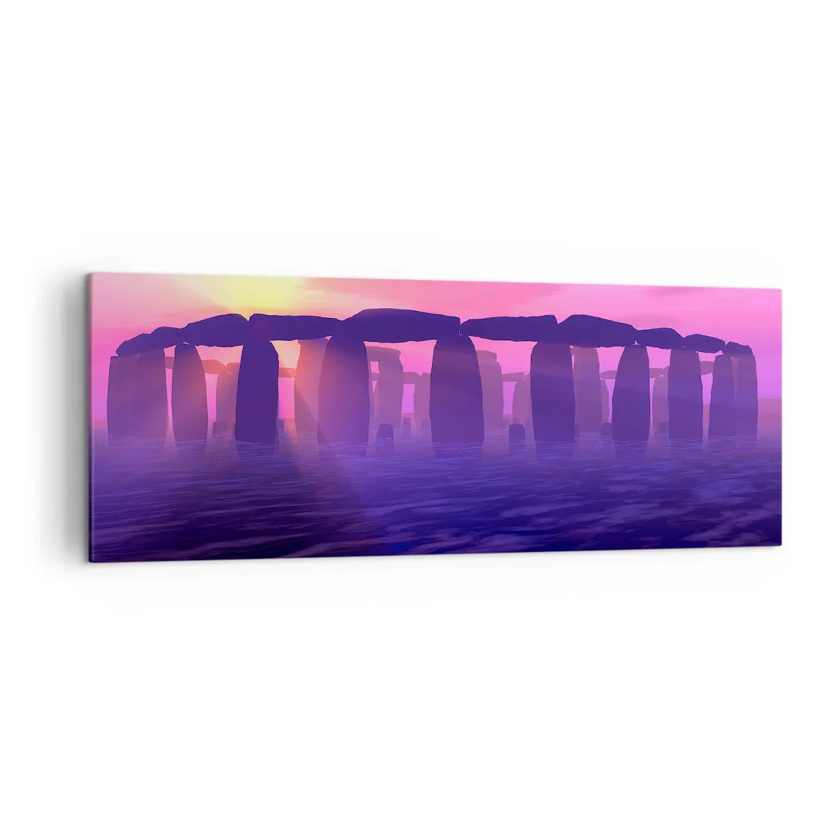 Canvas picture - Secret at a Foggy Dawn - 140x50 cm