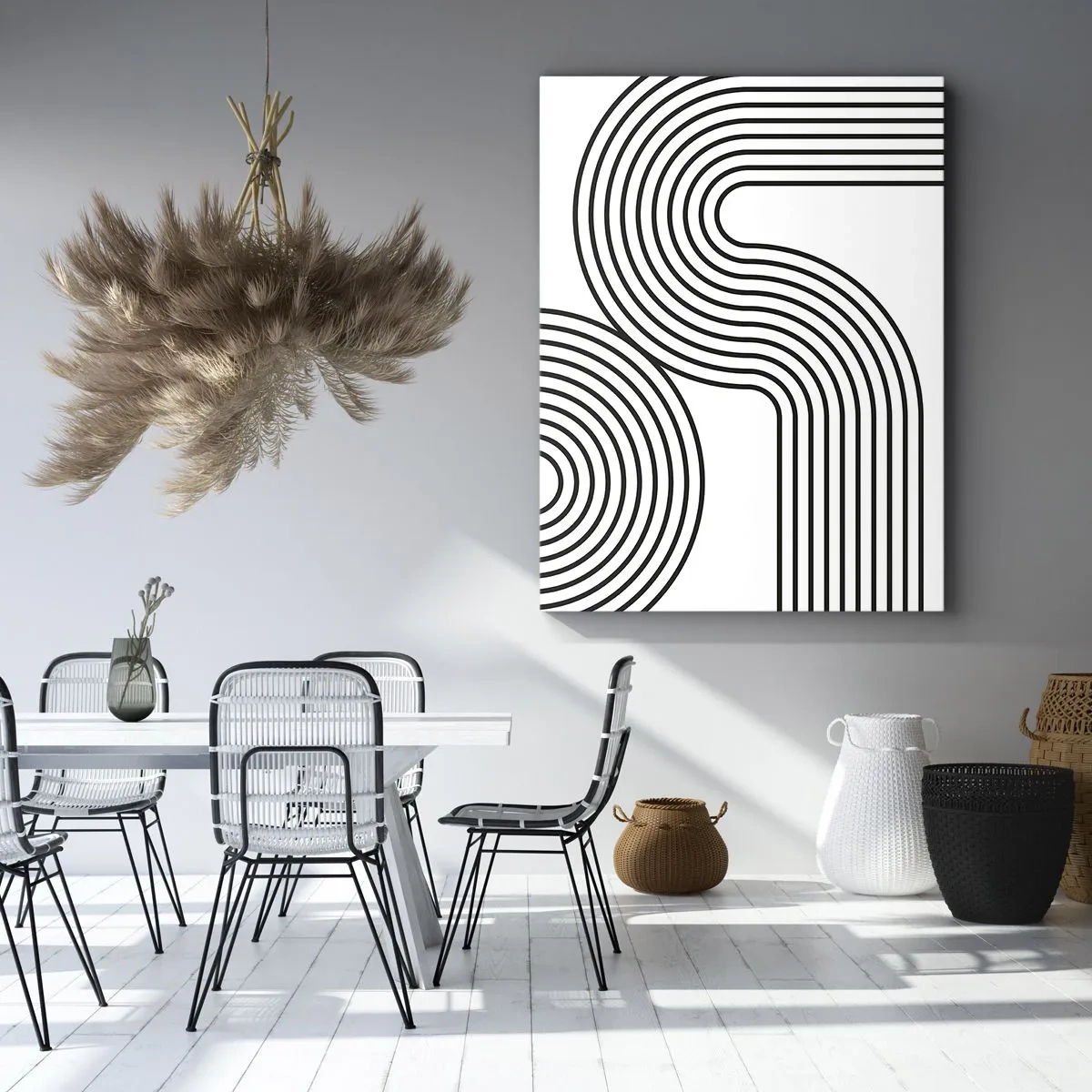 Canvas picture - On the Curve - 55x100 cm