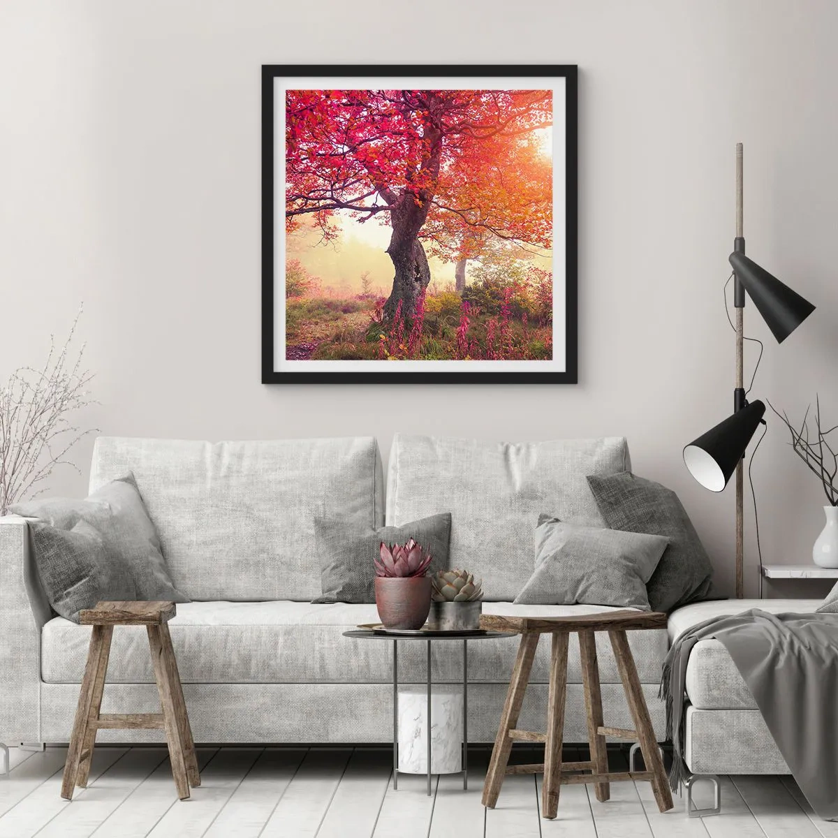 Poster in black frame - In Full Bloom - 50x50 cm