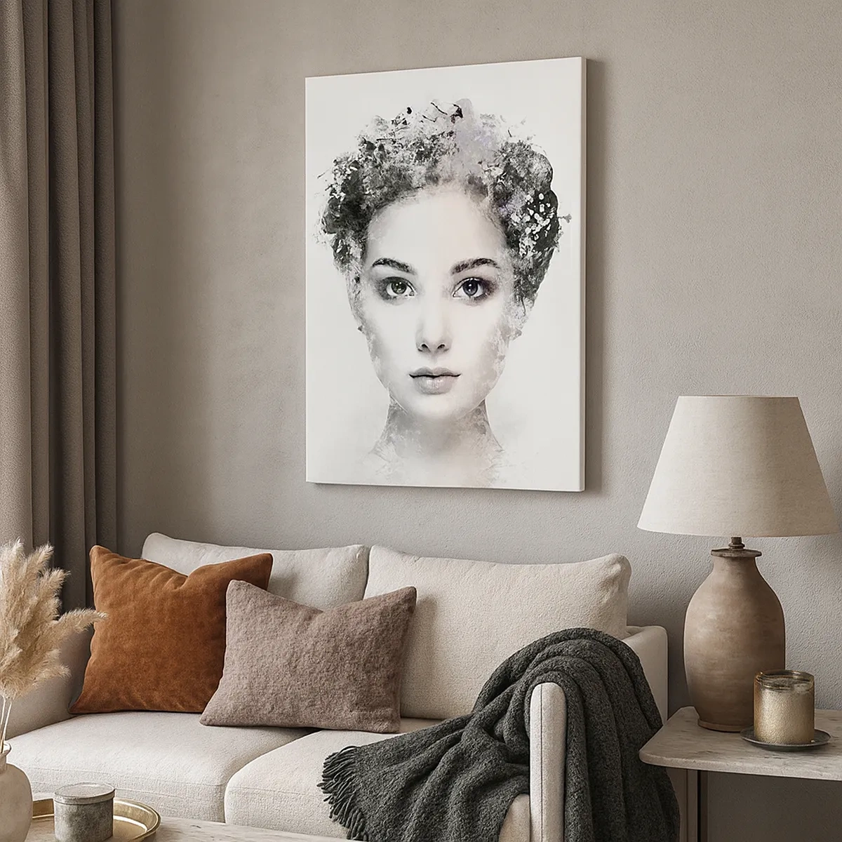 Canvas picture - Extremely Stylish Portrait - 50x70 cm