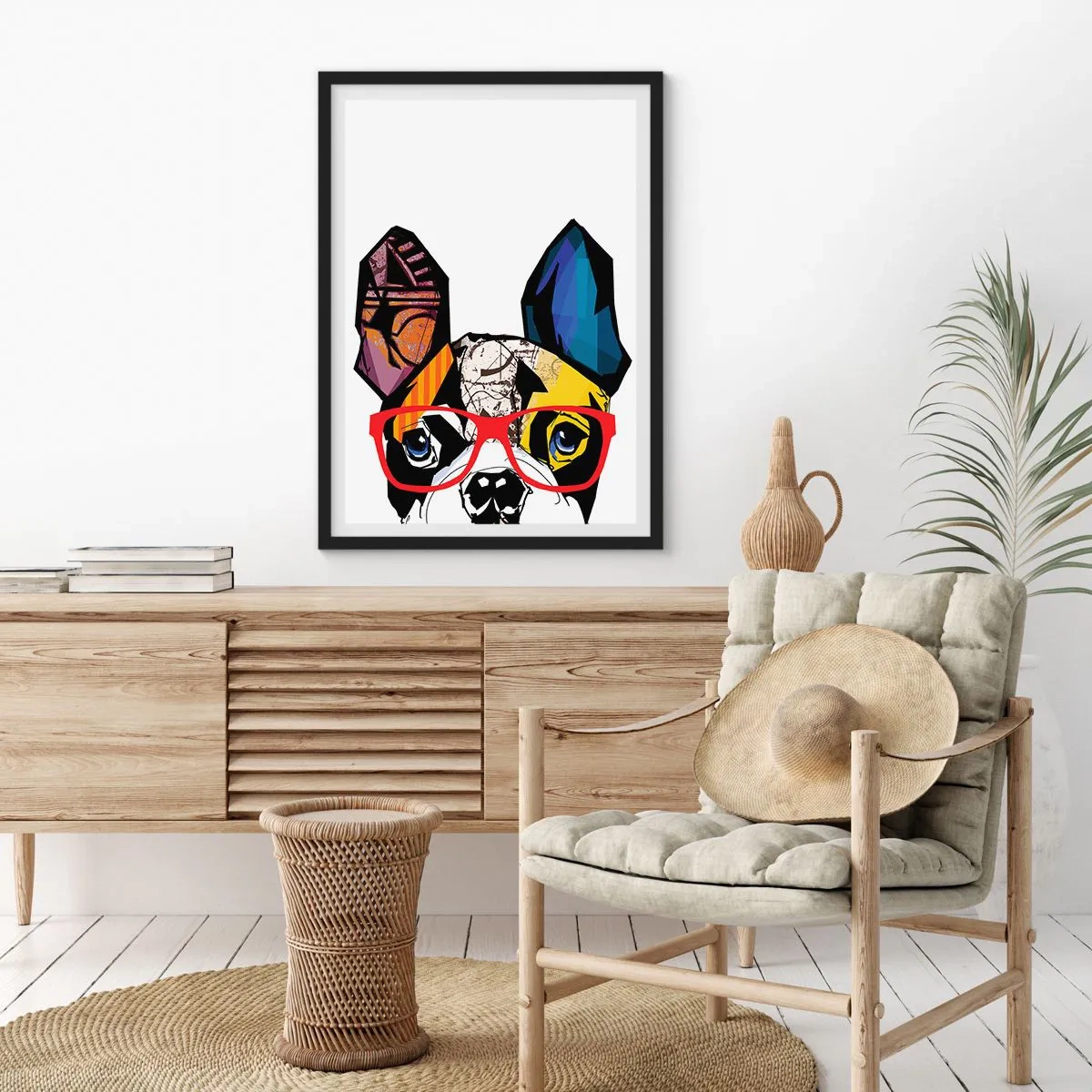 Poster in black frame - Intellectual - 70x100 cm