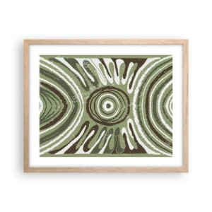 Poster in light oak frame - Explosion of Emotions - 50x40 cm