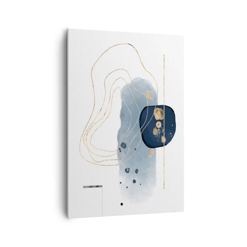 Canvas picture - Blue and Gold Fantasy - 70x100 cm