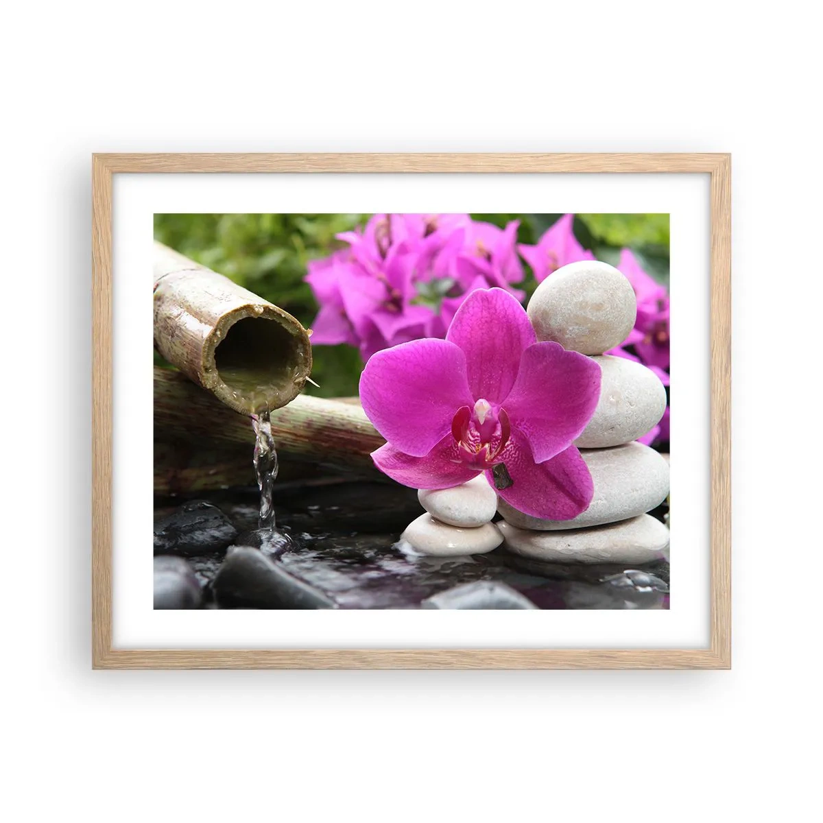 Poster in light oak frame - You Are Already Resting - 50x40 cm