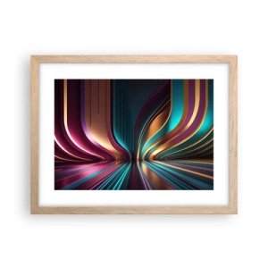 Poster in light oak frame - Architecture of Light - 40x30 cm