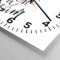 Clock face with numbers