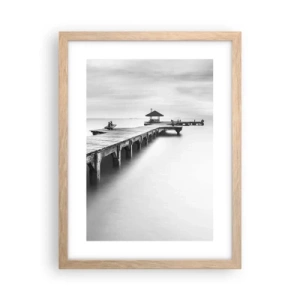 Poster in light oak frame - Into the Distance - 30x40 cm