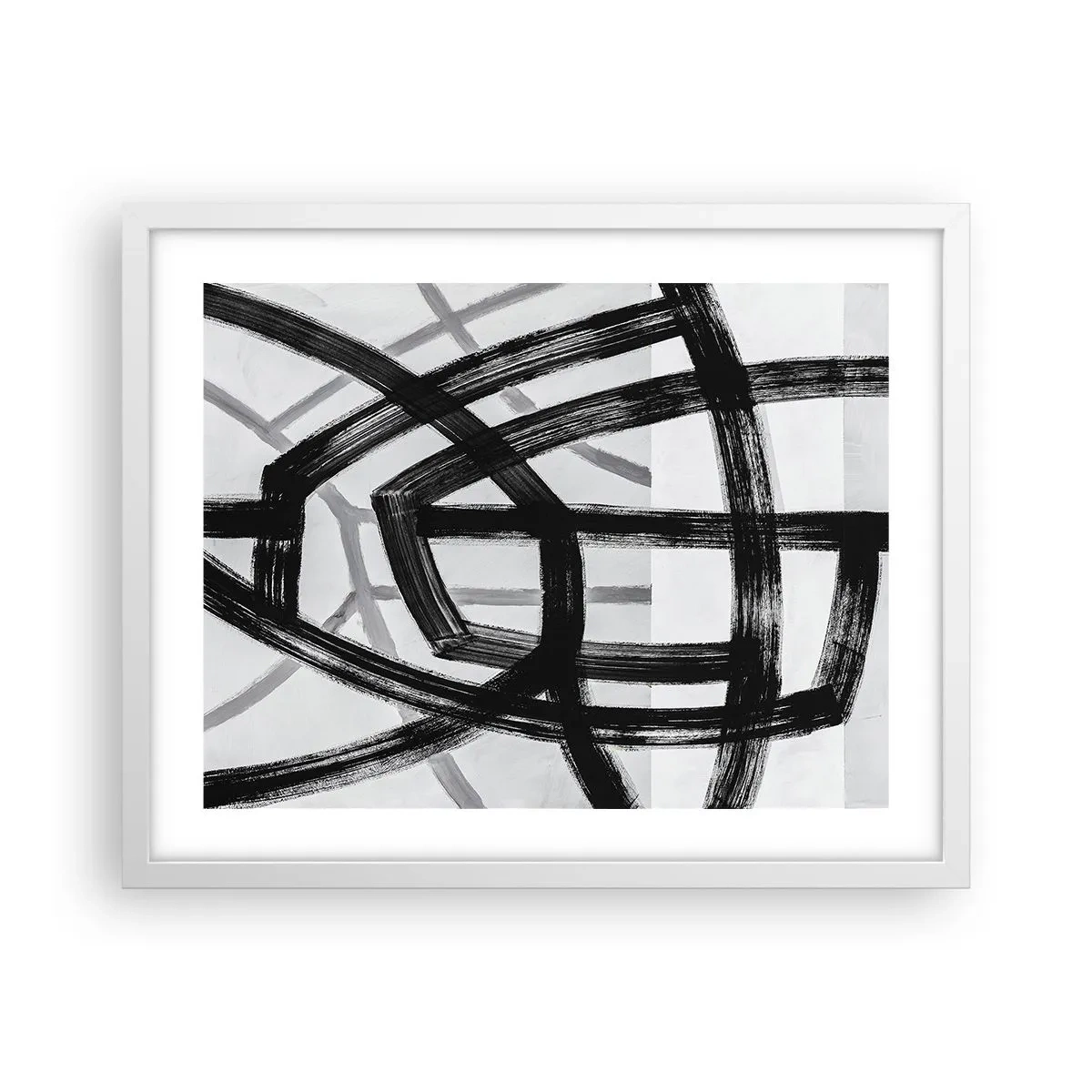 Poster in white frmae - Building Depth - 50x40 cm