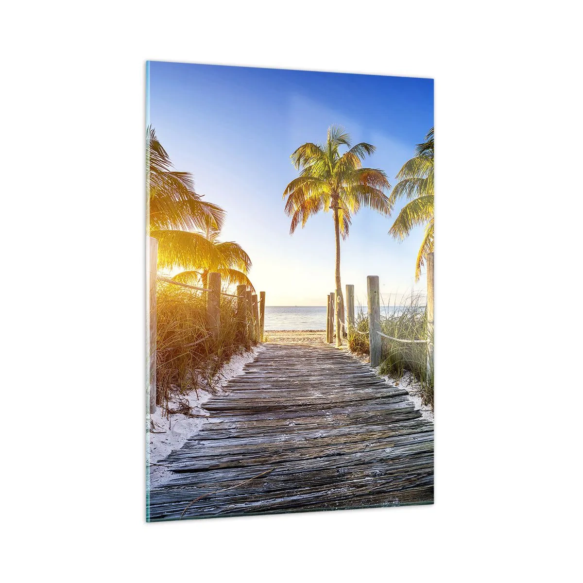 Glass picture - Straight to Paradise - 50x70 cm
