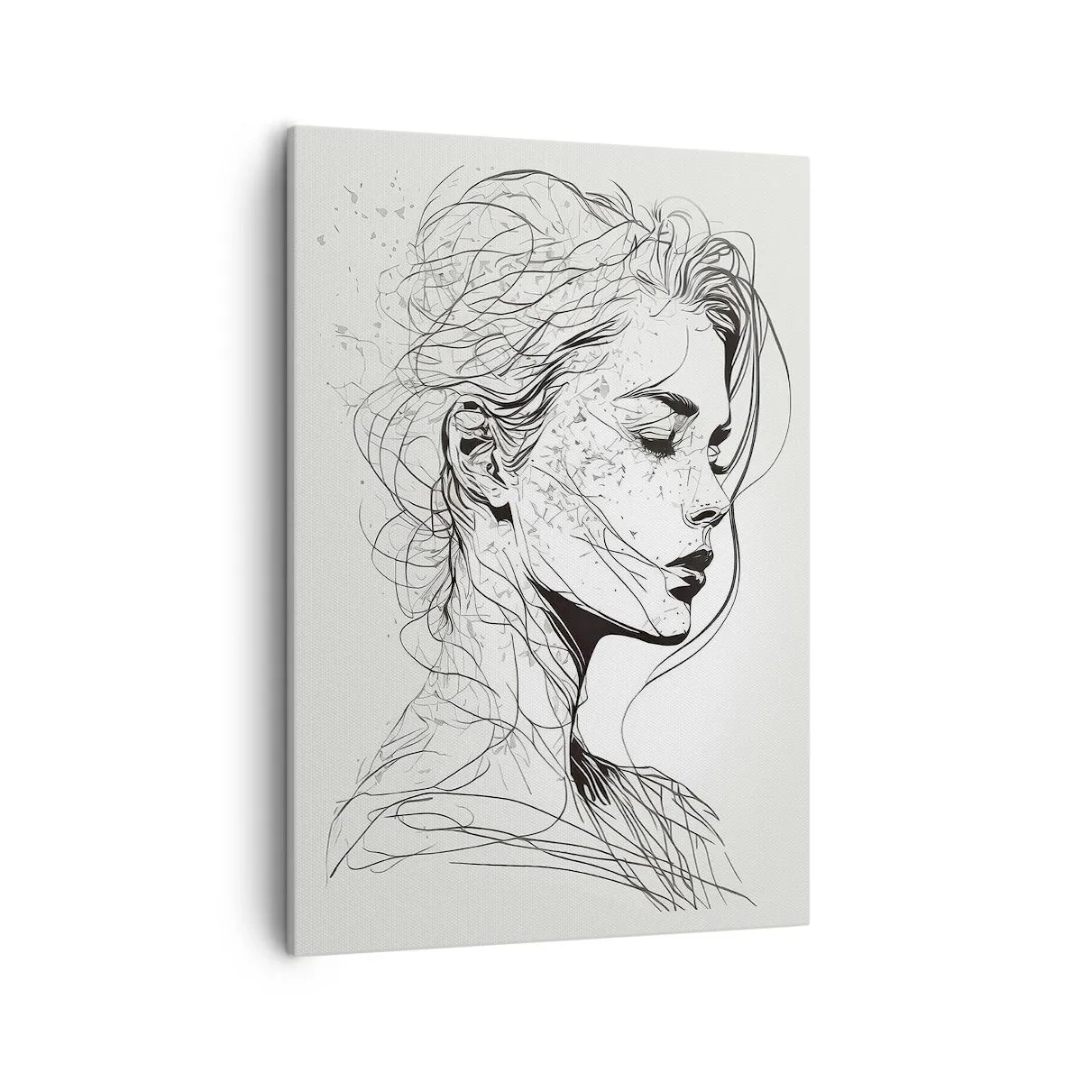 Canvas picture - Portrait in Thoughts - 50x70 cm