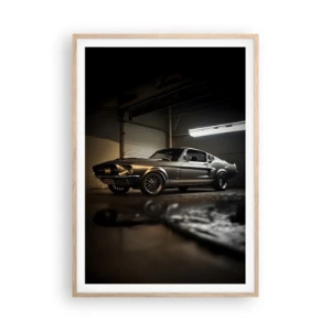 Poster in light oak frame - Back to the Future - 70x100 cm