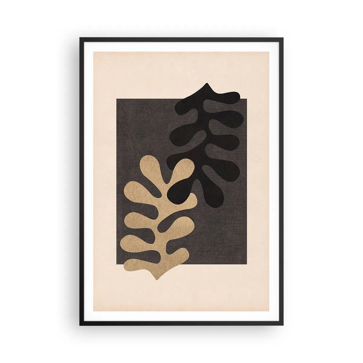 Poster in black frame - Absence and Completion - 70x100 cm